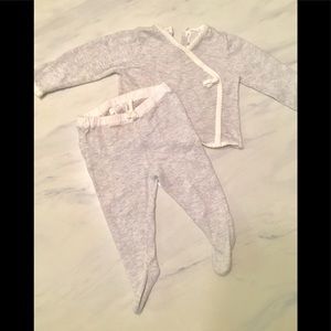 Baby Kimono and Peter Pan Pants Set